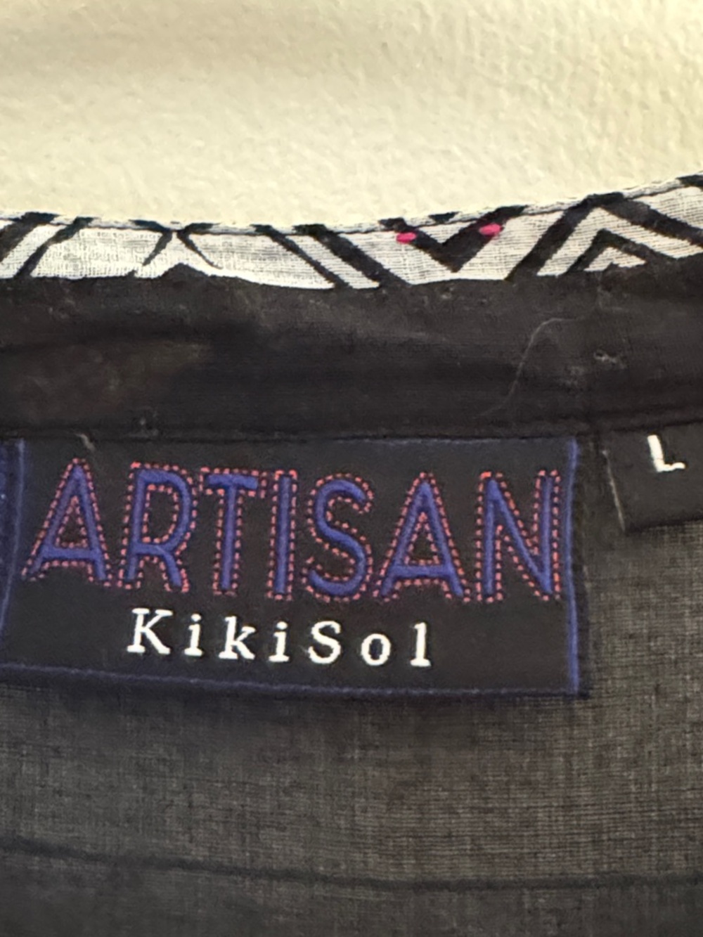 ARTISAN KIKISOL Boho Beaded High Low L/S Dress - Picture 7 of 7